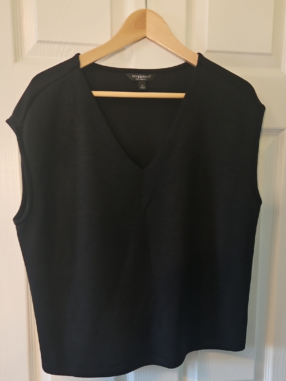 Liverpool Black V-Neck Sleeveless Tank